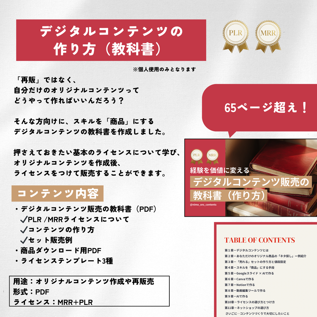 【再販売OK】Digital Contents Perfect Pack