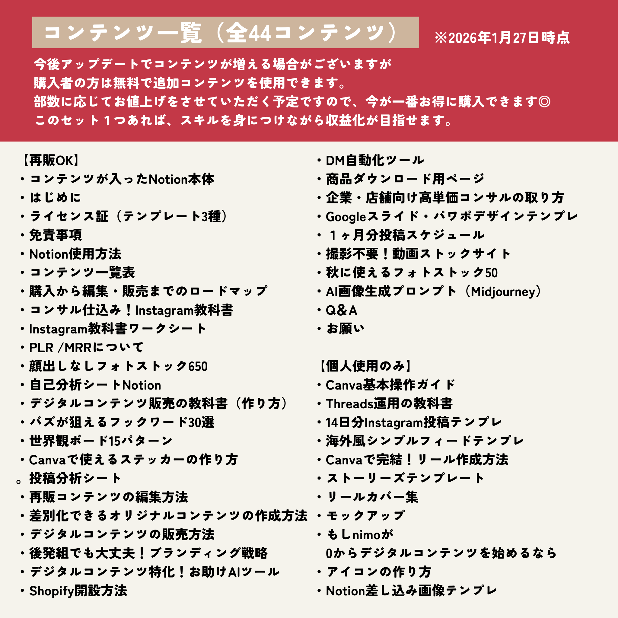 【再販売OK】Digital Contents Perfect Pack